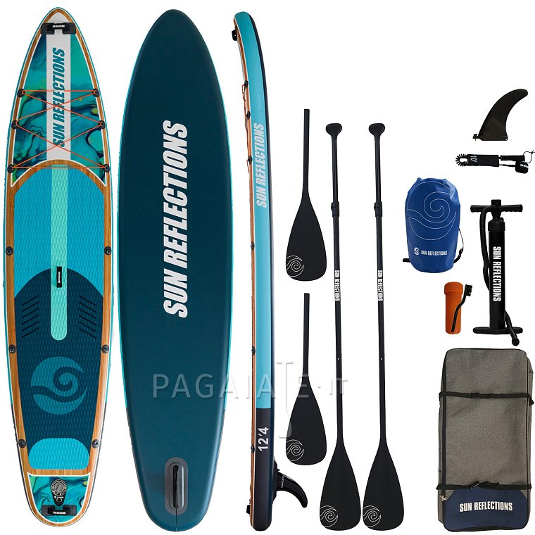 Paddleboard SUN REFLECTION MULTI 12'4'' MINICOMBO - nafukovací