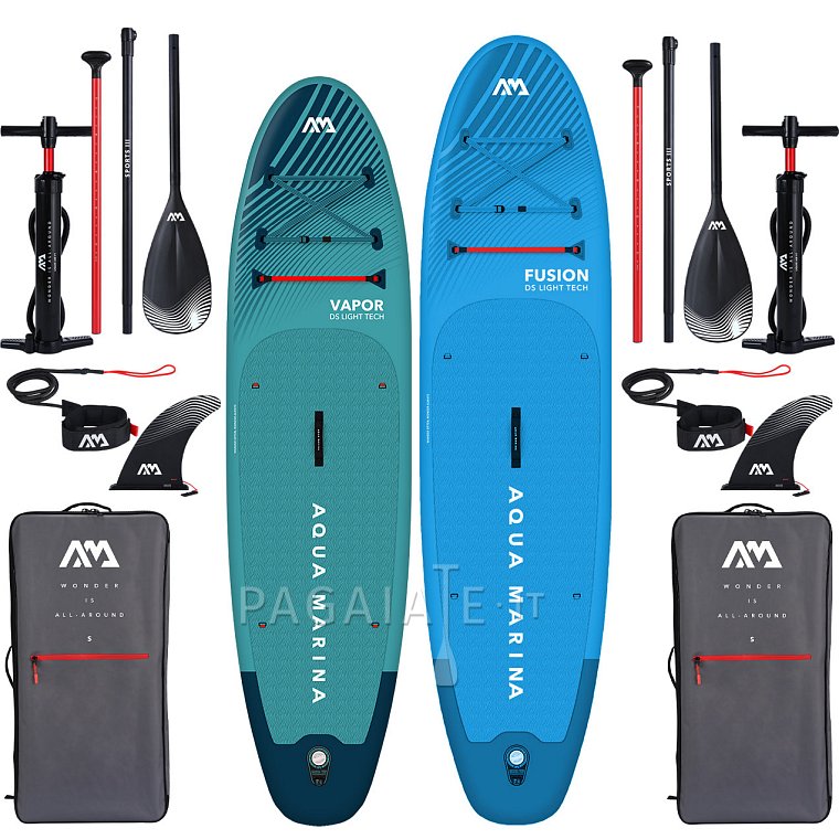 AQUA MARINA VAPOR 10'4 , FUSION 10'10 BLUE - Rodinná sada nafukovacích paddleboardů