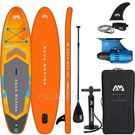 SUP AQUA MARINA GO TURBO 320  10'6'' con motore AQUA MARINA BlueDrive S Power fin
