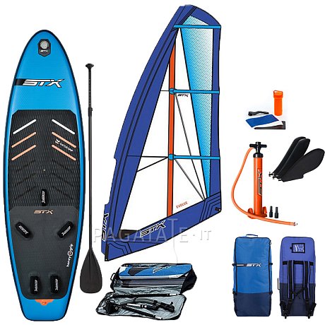 Windsurfing STX iWindsurf WS 280 RS completo di vela - SUP gonfiabile windsurfing