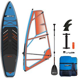 SUP STX WindSUP Hybrid Tourer 12'  TEAL/ORANGE completo di vela - WindSUP gonfiabile
