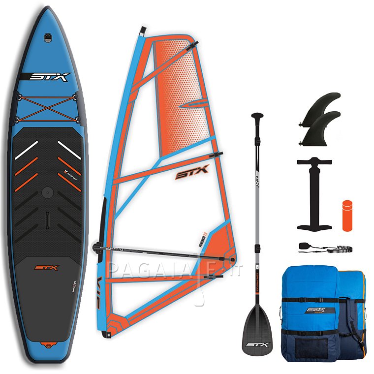 Paddleboard STX WindSUP Hybrid Tourer 12'  TEAL/ORANGE komplet s plachtou - nafukovací
