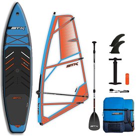 SUP STX WindSUP Hybrid Tourer 12'  TEAL/ORANGE completo di vela - WindSUP gonfiabile
