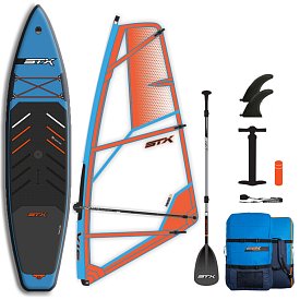 SUP STX WindSUP Hybrid Tourer 12'  TEAL/ORANGE completo di vela - WindSUP gonfiabile