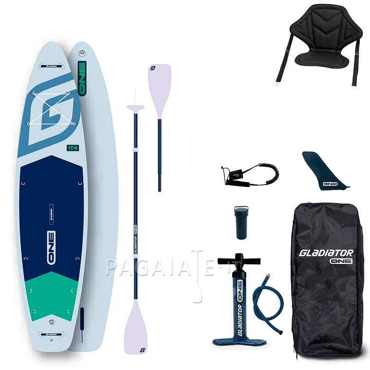 Paddleboard GLADIATOR ONE 11'4 White - nafukovací
