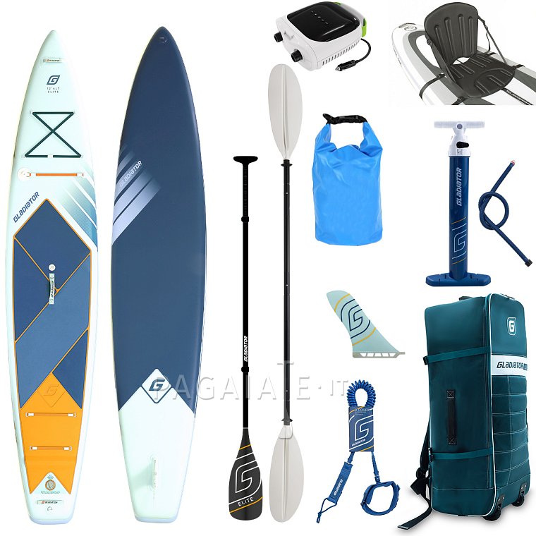 Paddleboard GLADIATOR ELITE 12'6 Light s karbon pádlem 2026 - nafukovací