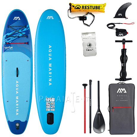 SUP AQUA MARINA VAPOR 10'4 aqua splash 2026 - SUP gonfiabile