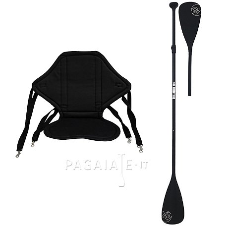 Set per pagaiare da seduti - pagaia da kayak Sun reflections + sedile Sun reflections