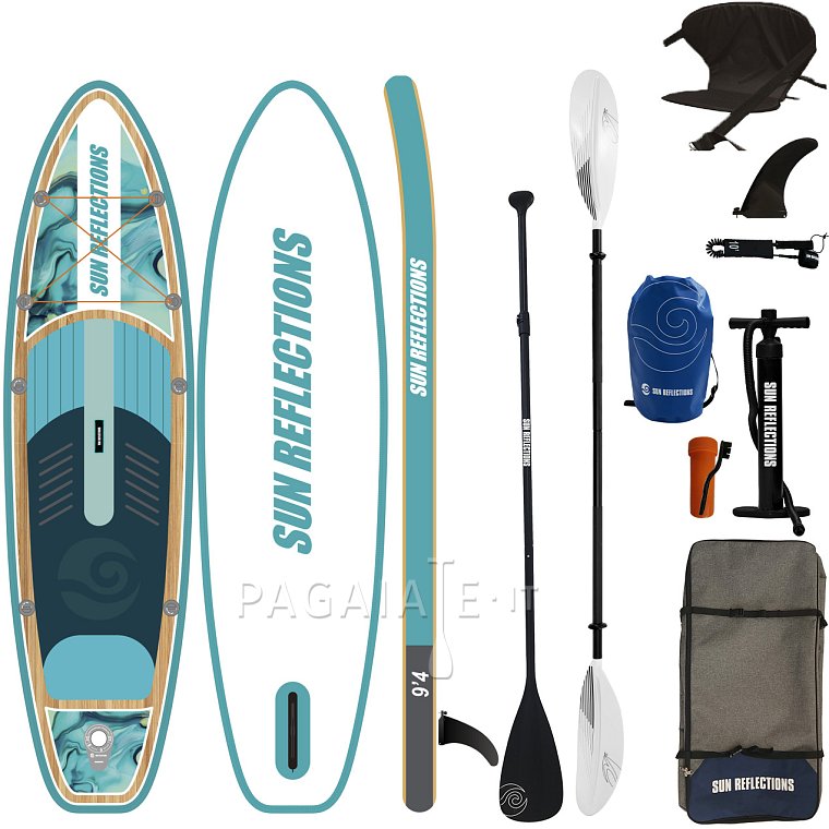 SUP SUN REFLECTIONS S 9'4'' Ocean mirage - SUP gonfiabile