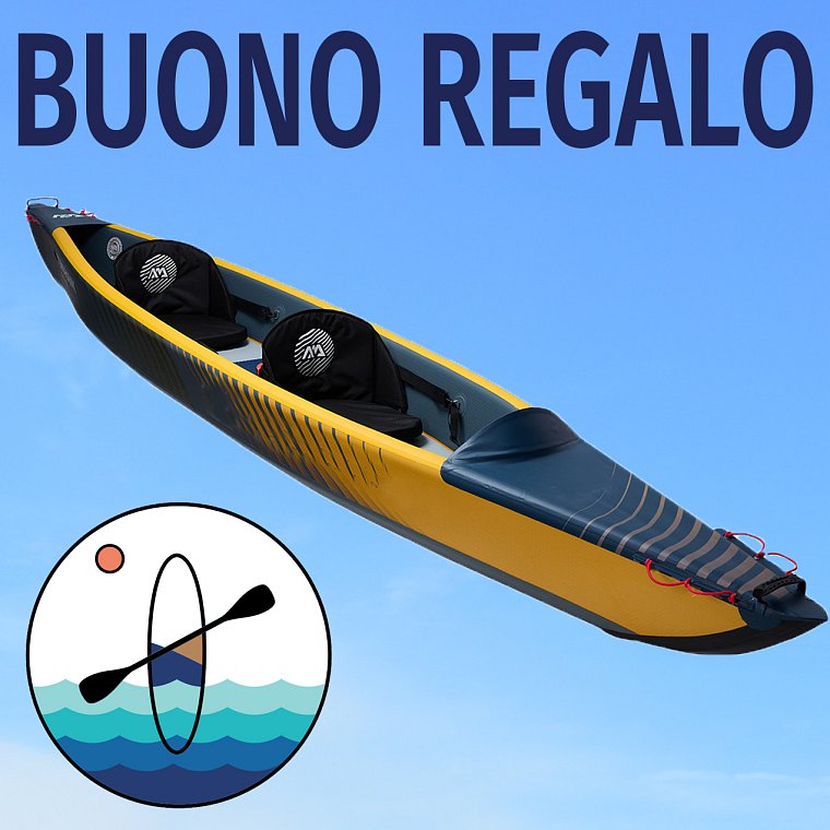 Buono regalo per l'acquisto di un kayak o di una canoa su Pagaiate.it