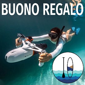 Buono regalo per l'acquisto di un motore per SUP/kayak o scooter subacqueo su Pagaiate.it