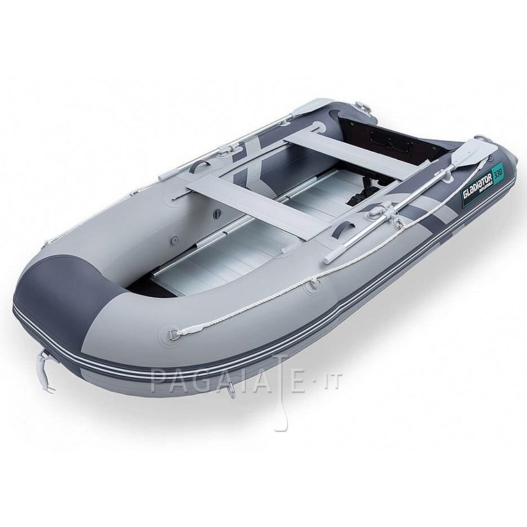 Gommone GLADIATOR CLASSIC B330AL light dark grey - gommone gonfiabile con pavimento in alluminio