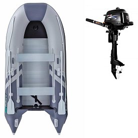 Gommone GLADIATOR CLASSIC B330AL light dark grey - gommone gonfiabile con pavimento in alluminio