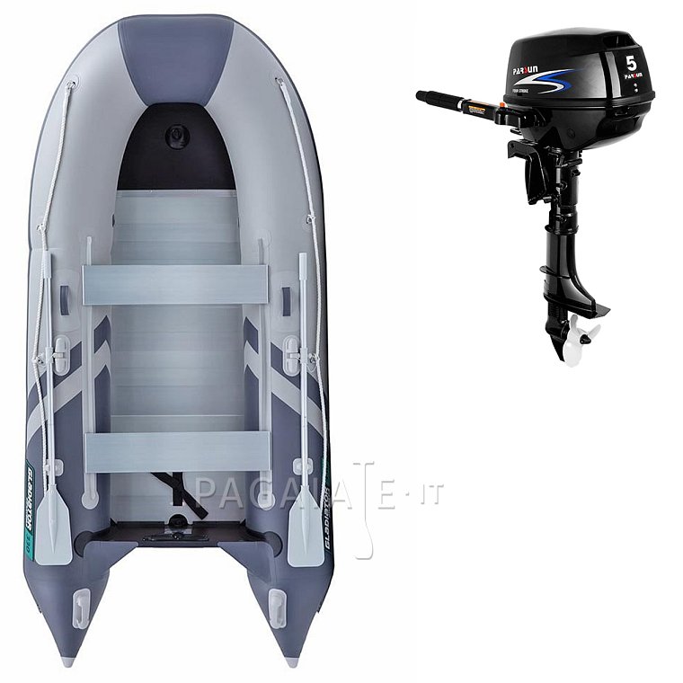Gommone GLADIATOR CLASSIC B330AL light dark grey - gommone gonfiabile con pavimento in alluminio