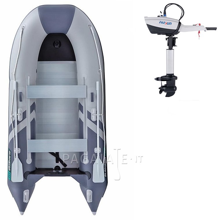 Gommone GLADIATOR CLASSIC B330AL light dark grey - gommone gonfiabile con pavimento in alluminio