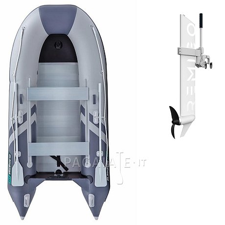 Gommone GLADIATOR CLASSIC B330AL light dark grey - gommone gonfiabile con pavimento in alluminio