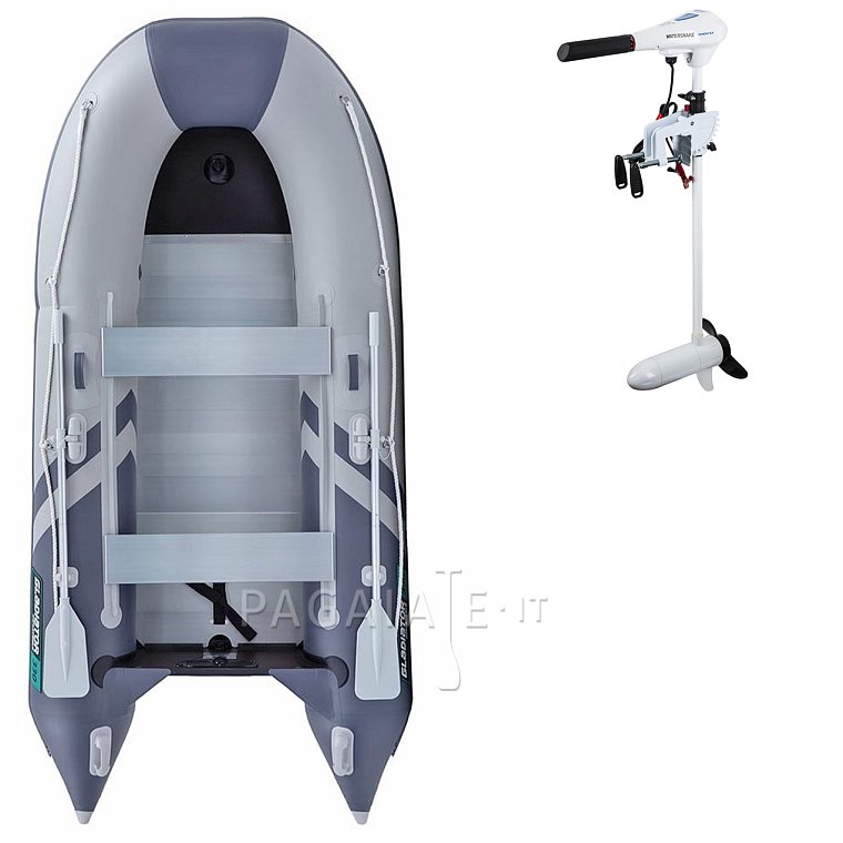 Gommone GLADIATOR CLASSIC B330AL light dark grey - gommone gonfiabile con pavimento in alluminio