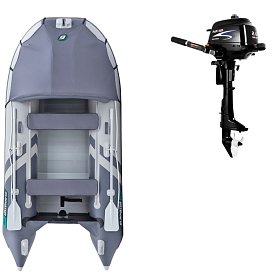 Gommone GLADIATOR ACTIVE C330AL light dark grey - gommone gonfiabile con pavimento in alluminio