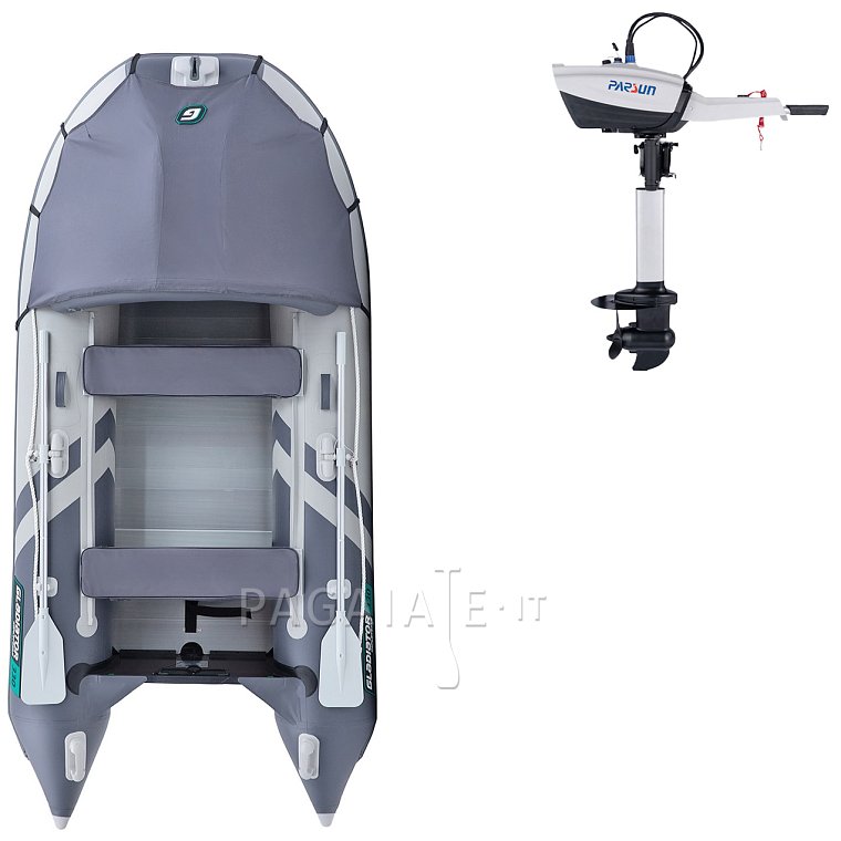 Gommone GLADIATOR ACTIVE C330AL light dark grey - gommone gonfiabile con pavimento in alluminio