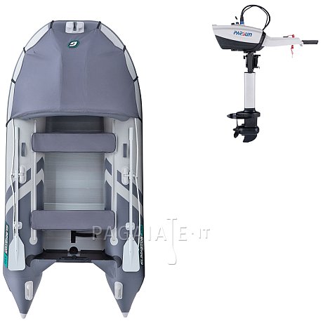 Gommone GLADIATOR ACTIVE C330AL light dark grey - gommone gonfiabile con pavimento in alluminio