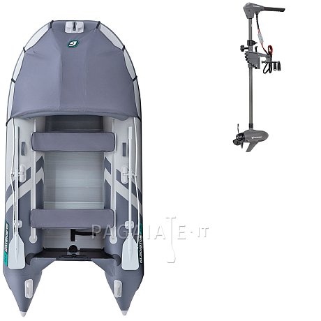 Gommone GLADIATOR ACTIVE C330AL light dark grey - gommone gonfiabile con pavimento in alluminio