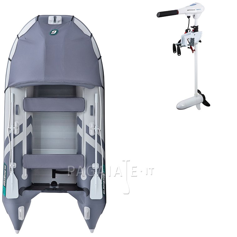 Gommone GLADIATOR ACTIVE C330AL light dark grey - gommone gonfiabile con pavimento in alluminio