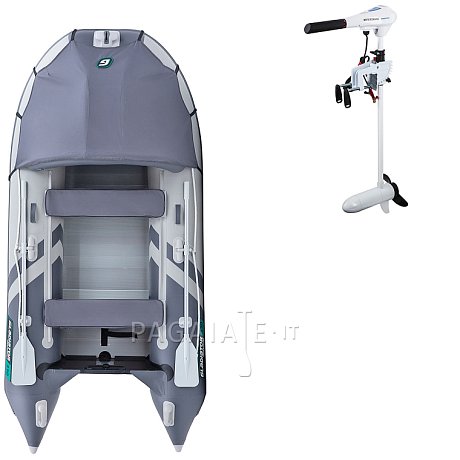 Gommone GLADIATOR ACTIVE C330AL light dark grey - gommone gonfiabile con pavimento in alluminio