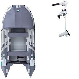 Gommone GLADIATOR ACTIVE C330AL light dark grey - gommone gonfiabile con pavimento in alluminio