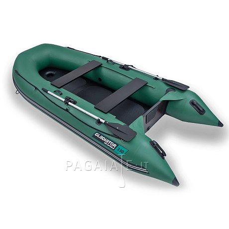Gommone GLADIATOR CLASSIC B330AD green - gommone gonfiabile con pavimento in drop-stitch