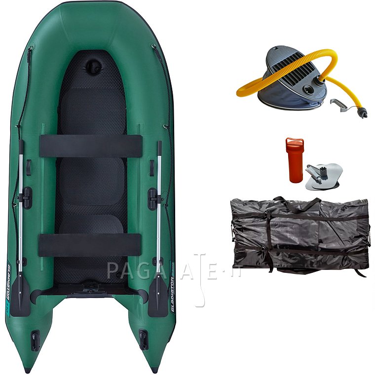 Gommone GLADIATOR CLASSIC B330AD green - gommone gonfiabile con pavimento in drop-stitch