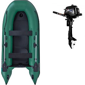 Gommone GLADIATOR CLASSIC B330AD green - gommone gonfiabile con pavimento in drop-stitch