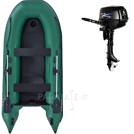 Gommone GLADIATOR CLASSIC B330AD green - gommone gonfiabile con pavimento in drop-stitch