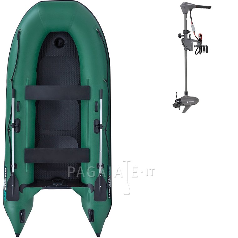 Gommone GLADIATOR CLASSIC B330AD green - gommone gonfiabile con pavimento in drop-stitch