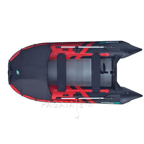 Gommone GLADIATOR ACTIVE C330AL red black - gommone gonfiabile con pavimento in alluminio
