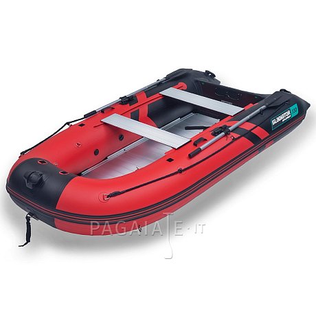 Gommone GLADIATOR ACTIVE C330AL red black - gommone gonfiabile con pavimento in alluminio