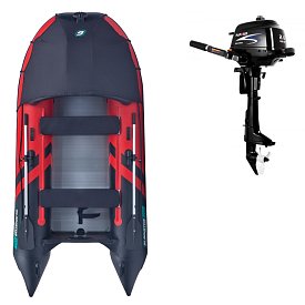 Gommone GLADIATOR ACTIVE C330AL red black - gommone gonfiabile con pavimento in alluminio