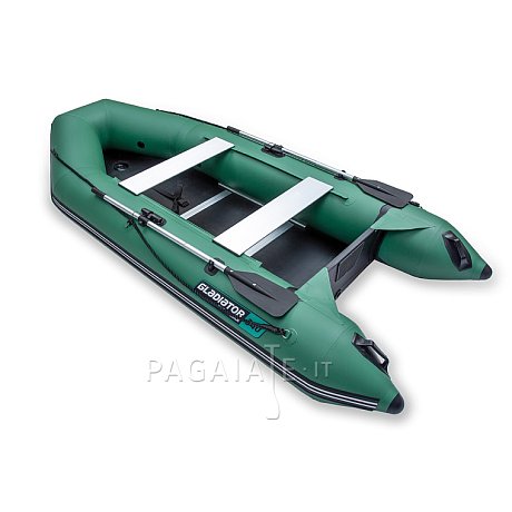 Gommone GLADIATOR LIGHT AK340WF green - gommone gonfiabile con pavimento in legno