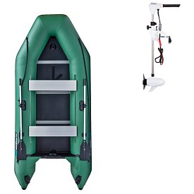 Gommone GLADIATOR LIGHT AK340WF green - gommone gonfiabile con pavimento in legno