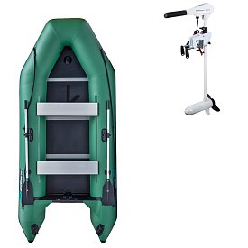 Gommone GLADIATOR LIGHT AK340WF green - gommone gonfiabile con pavimento in legno
