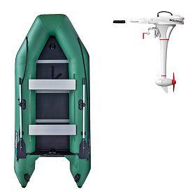 Gommone GLADIATOR LIGHT AK340WF green - gommone gonfiabile con pavimento in legno