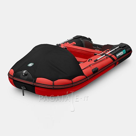 Gommone GLADIATOR ACTIVE C420AL red black - gomone gonfiabile con pavimento in alluminio