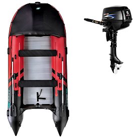 Gommone GLADIATOR ACTIVE C420AL red black - gomone gonfiabile con pavimento in alluminio