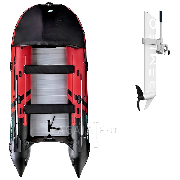 Gommone GLADIATOR ACTIVE C420AL red black - gomone gonfiabile con pavimento in alluminio