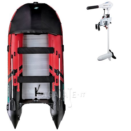 Gommone GLADIATOR ACTIVE C420AL red black - gomone gonfiabile con pavimento in alluminio