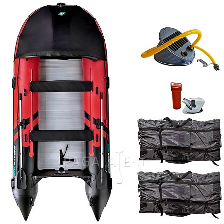 Gommone GLADIATOR ACTIVE C420AL red black - gomone gonfiabile con pavimento in alluminio