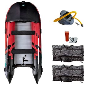 Gommone GLADIATOR ACTIVE C420AL red black - gomone gonfiabile con pavimento in alluminio