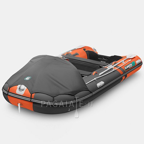 Gommone GLADIATOR ACTIVE C420AL orange dark grey - gomone gonfiabile con pavimento in alluminio