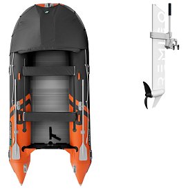 Gommone GLADIATOR ACTIVE C420AL orange dark grey - gomone gonfiabile con pavimento in alluminio