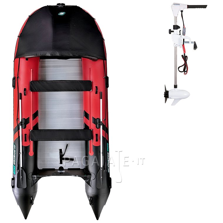 Gommone GLADIATOR ACTIVE C420AL orange dark grey - gomone gonfiabile con pavimento in alluminio