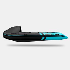 Gommone GLADIATOR ACTIVE C420AL black turquoise - gomone gonfiabile con pavimento in alluminio